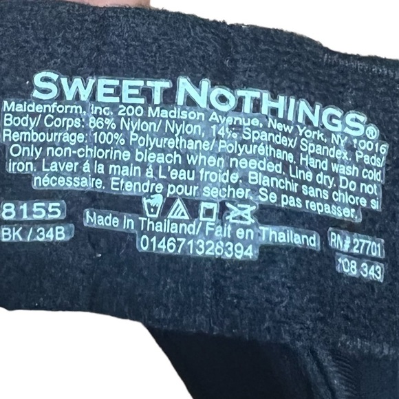 Sweet Nothings Black Strapless Bra 34B - Picture 3 of 3